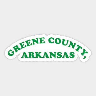 Simple Greene County` Sticker